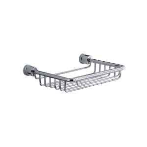 Square Wire Soap Basket - Chrome