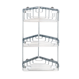 Triple Corner Basket - Chrome