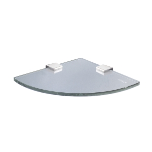 Corner Glass Shelf - Chrome