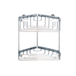 Double Corner Basket - Chrome
