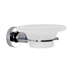 Tecno Project Glass Soap Dish - Chrome