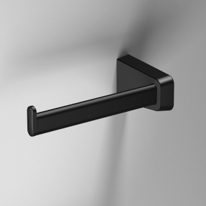 S6 Black Open Toilet Roll Holder Left - Black