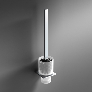 S Cube WC Brush Set - Chrome