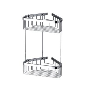 Double Corner Shower Basket - Chrome