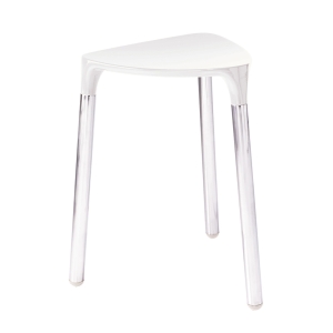 Yannis Stool - White/Chrome