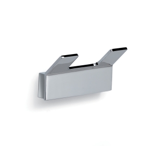 Gedy Rectangular Double Hook - Chrome
