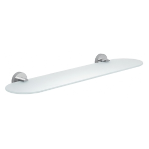 Eros Glass Shelf 60cm - Chrome