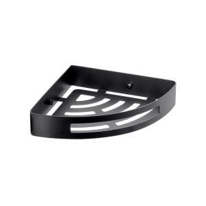 Nerva Corner Shower Basket - Black