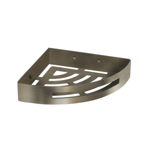 Nerva Corner Shower Basket - Brushed Stainless Steel