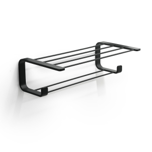 Outline Double Towel Rack - Black