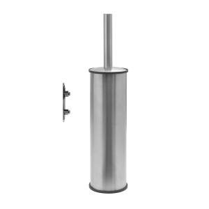 G Pro Metal Toilet Brush Wall Mounted - Brushed