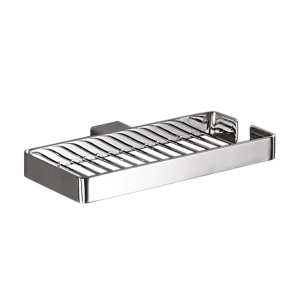 Lounge Double Metal Soap Basket - Chrome