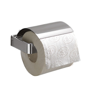 Lounge Toilet Roll Holder with Flap - Chrome