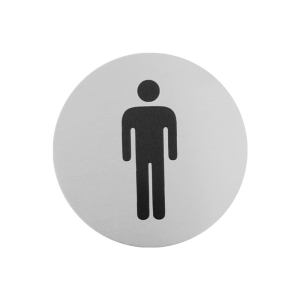 Urban Steel Sign - Male - Brushed