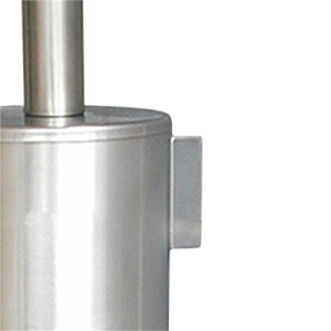 Wall Fixing for Metal Toilet Brush - Brushed