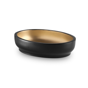 Luxor Soap Dish - Black/Gold