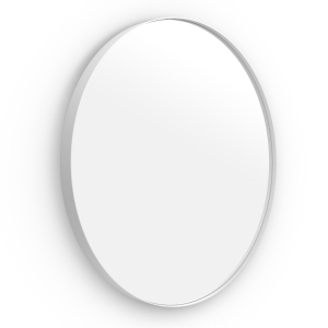 City Round Mirror 80cm - White