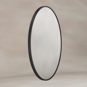Delphine Oval Mirror 55x80cm - Black