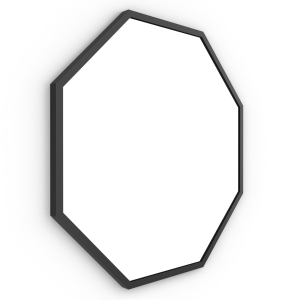 Docklands Octagon Mirror 60 - Black
