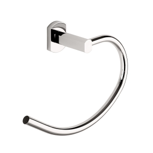 Edera Plus Towel Ring - Chrome