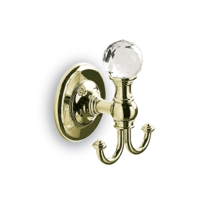 Oriental Crystal Robe Hook - Gold