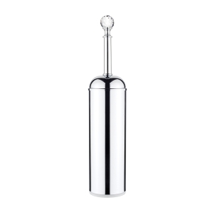 Oriental Crystal Toilet Brush Freestanding - Chrome