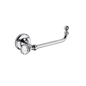 Oriental Crystal Open Toilet Roll Holder - Chrome