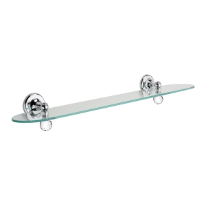 Oriental Crystal Shelf 60cm - Chrome