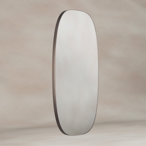 Oslo Barrel Mirror 45x80cm - Brushed Bronze