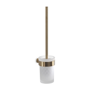 Pirenei WC Brush Set Wall Mounted - Brushed Gold