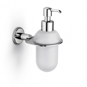 Urban Steel Glass Soap Dispenser - Chromed