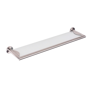 Urban Steel Glass Shelf - Brushed