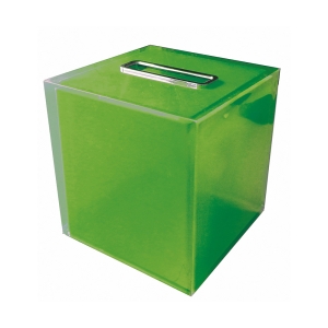 Rainbow Square Tissue Box - Green