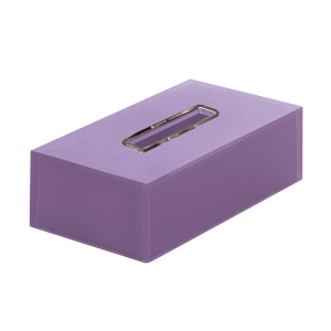 Rainbow Rectangular Tissue Box - Lilac