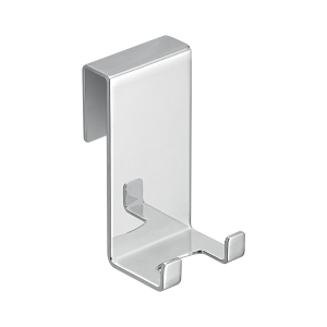 Double Hook Over Glass - Chrome