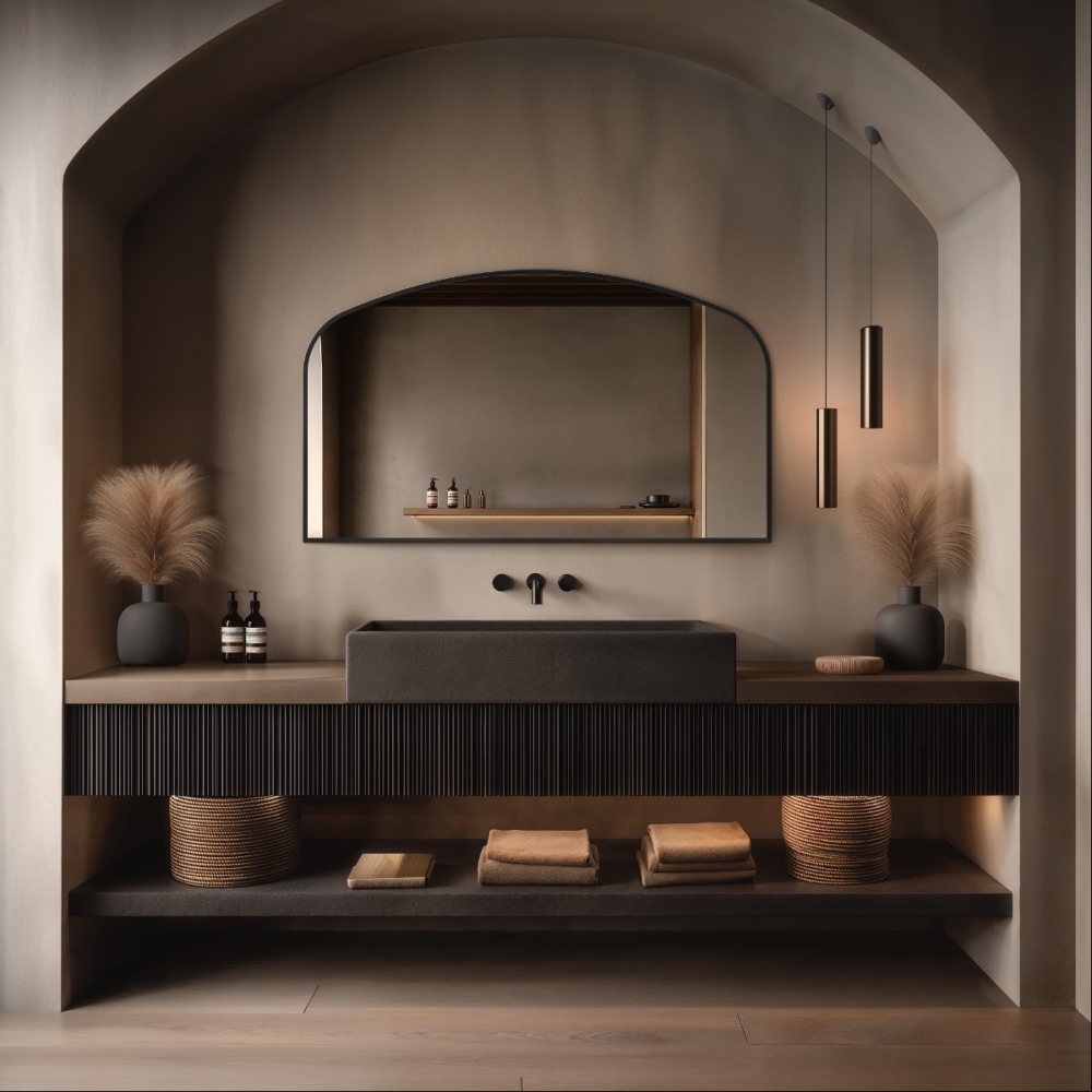 Delphine Overmantle Arch Mirrors