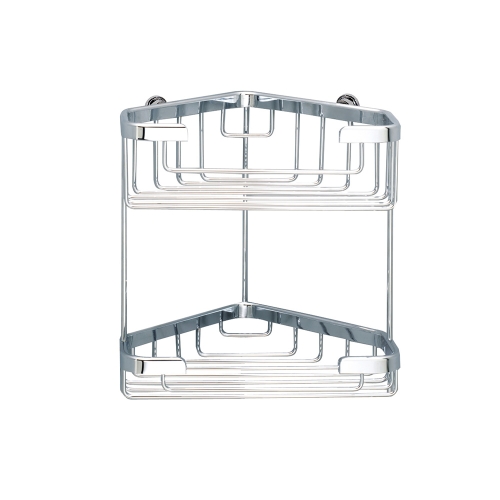 Double Corner Basket - Chrome