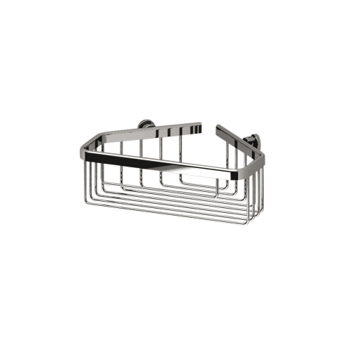 Large Deep Corner Basket - Chrome
