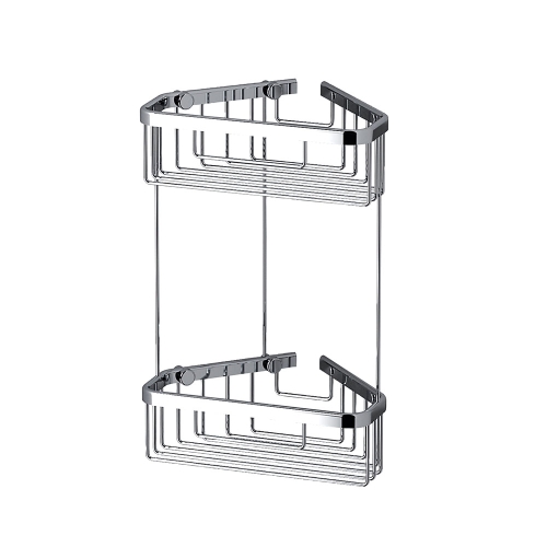 Double Corner Shower Basket - Chrome
