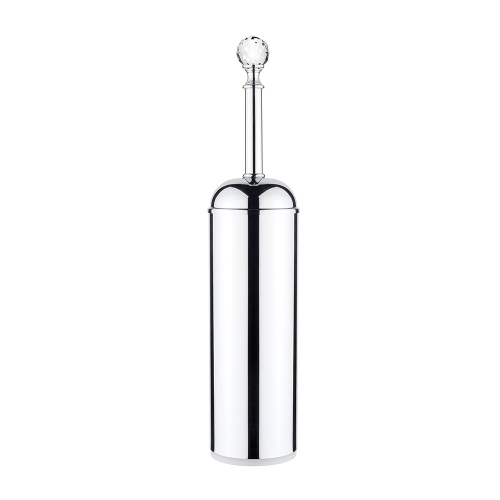 Oriental Crystal Toilet Brush Freestanding - Chrome