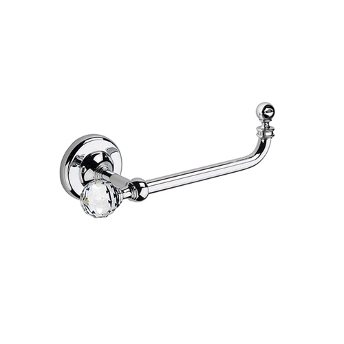 Oriental Crystal Open Toilet Roll Holder - Chrome